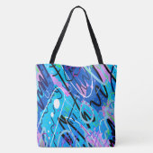 Constellaties Abstracte kunst Tote Bag (Achterkant)