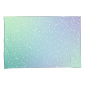 Constellaties Groene Paarse Gradiënt Sterren Kussensloop (Voorkant-Rechts)