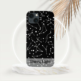 Constellaties in het wit in de zwarte ruimte Case-Mate iPhone case