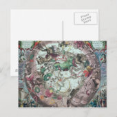 Constellaties van het zuidelijk halfrond briefkaart (Voorkant / Achterkant)