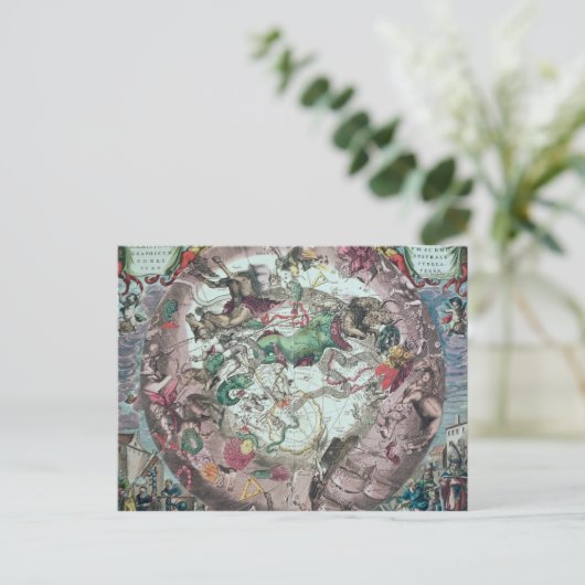 Constellaties van het zuidelijk halfrond briefkaart (Staand voorkant)