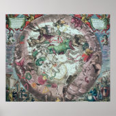 Constellaties van het zuidelijk halfrond poster (Voorkant)