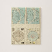 Constellaties, zonnestelsel, maan legpuzzel (Verticaal)