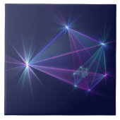 Constellation, Abstract Fantasy Fractal Art Tegeltje (Voorkant)