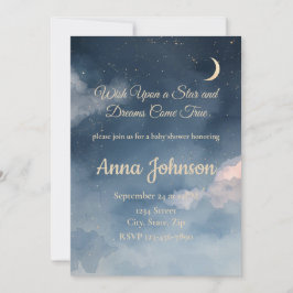 Constellation Baby Shower Invitation | Watercolor Kaart