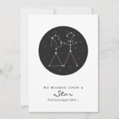 Constellation Bride en Groom sparen de Datum Save The Date (Voorkant)