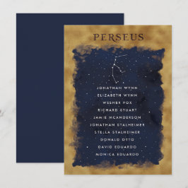 Constellation Celestial Zitgrafiek Kaart PERSEUS