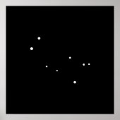 Constellation Gemini van Leslie Peppers Poster (Voorkant)