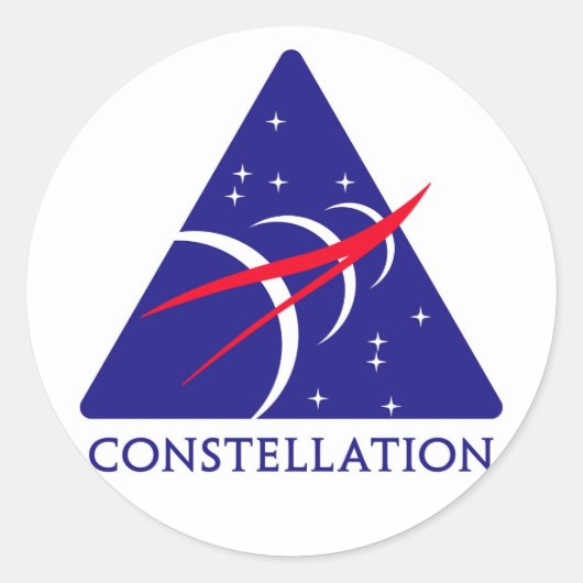 Constellation Logo Ronde Sticker (Voorkant)