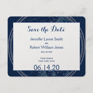 Constellation Night Sky Wedding Save the Date