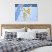 Constellation of Orion, van "Uranometria" door Joh Canvas Afdruk (Insitu (Slaapkamer))