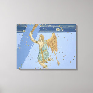 Constellation of Orion, van "Uranometria" door Joh Canvas Afdruk