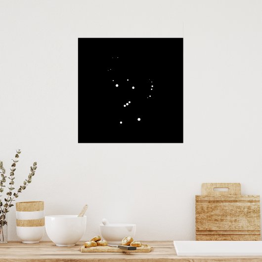 Constellation Orion van Leslie Peppers Poster (Keuken)