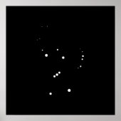 Constellation Orion van Leslie Peppers Poster (Voorkant)