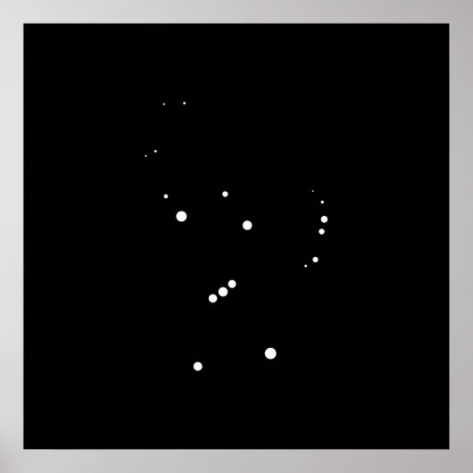 Constellation Orion van Leslie Peppers Poster (Voorkant)
