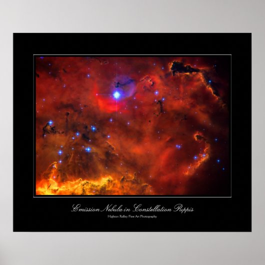 Constellation Puppis Nebula, Hubble Space afbeeldi Poster (Voorkant)