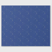 Constellation Ram De Ram Zodiac Blauw Naadloos Cadeaupapier (Vlak)