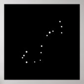 Constellation Scorpius van Leslie Peppers Poster (Voorkant)