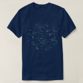 Constellation Space Astronomie T-shirt (Design voorkant)