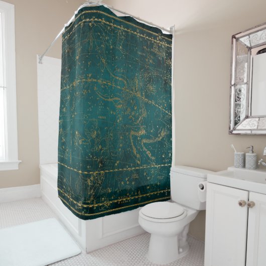 Constellation Star Map Shower Curtain Douchegordijn (In situ)