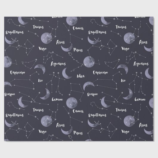 Constellation Theme Cadeaupapier (Vlak)
