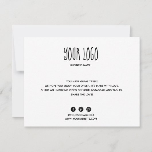 Constellation Zodiac Bedankt Visitekaartje (Achterkant)