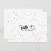 Constellation Zodiac Bedankt Visitekaartje (Voorkant / Achterkant)