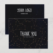 Constellation Zodiac Bedankt Visitekaartje (Voorkant / Achterkant)