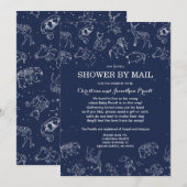 Constellations Baby shower per post Lange afstand Kaart (Voorkant / Achterkant)