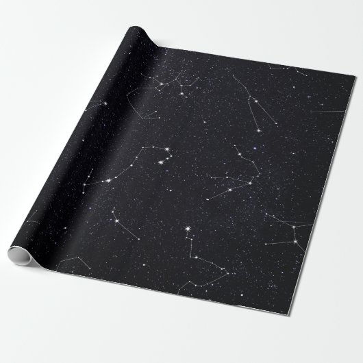 Constellations Gift Wrapping Paper Cadeaupapier (Uitgerold)