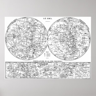 Constellations Map Poster