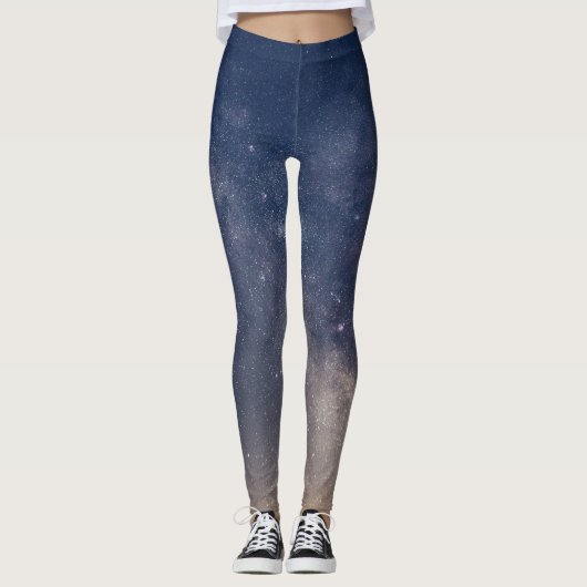 Constellations starry sky active draag yoga leggings (Voorkant)