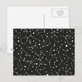 Constellations White en Black Briefkaart (Voorkant / Achterkant)