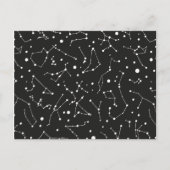 Constellations White en Black Briefkaart (Voorkant)