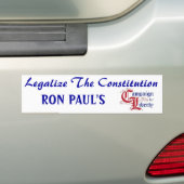 constitutie_quill_pen, y63rs, been... - Gepersonal Bumpersticker (Op auto)