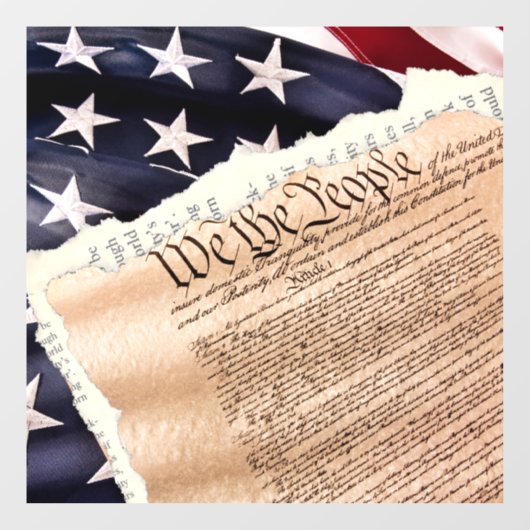 Constitutie Venster Cling Raamsticker (Vel)