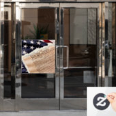 Constitutie Venster Cling Raamsticker (Kantoordeur)