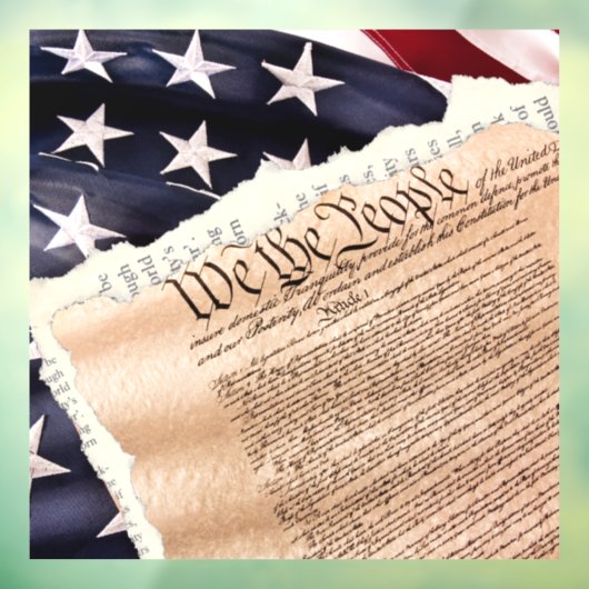 Constitutie Venster Cling Raamsticker (Vel 3)