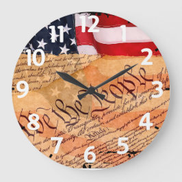 Constitution Acrylic Round Wall Clock Grote Klok