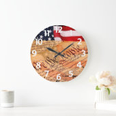 Constitution Acrylic Round Wall Clock Grote Klok (Huis)