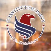 Constitution Party-vensterstickers  Raamsticker (Vel 2)