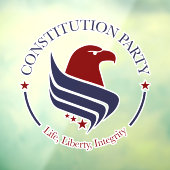 Constitution Party window cling  Raamsticker (Vel 3)