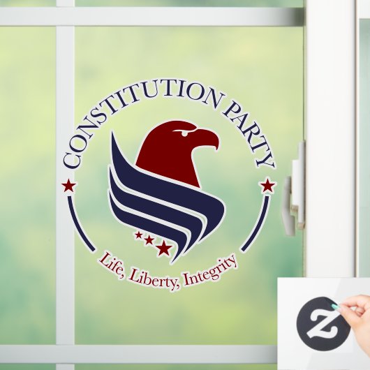 Constitution Party window cling  Raamsticker (Huis)