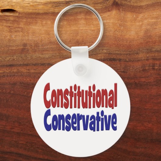 Constitutioneel Conservatief Sleutelhanger (Achterkant)