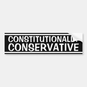Constitutioneel gezien conservatief bumpersticker