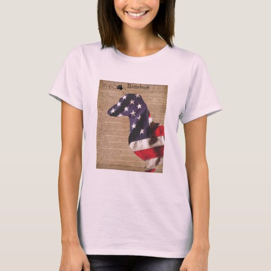 Constitutioneel Shirt Dachshund (Voorkant)