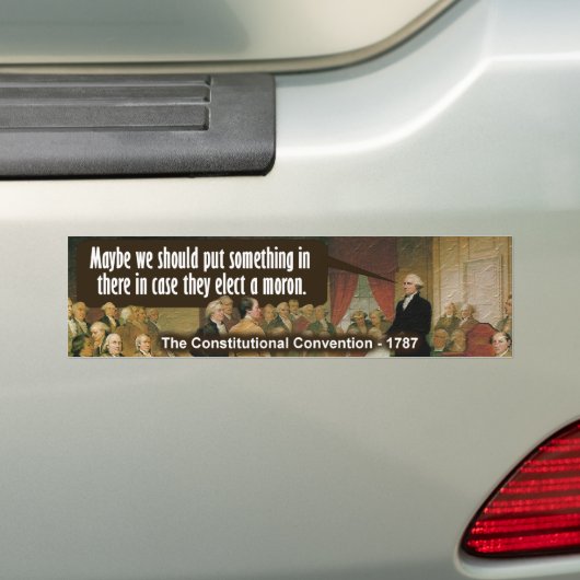 Constitutionele Conventie Bumpersticker (Op auto)