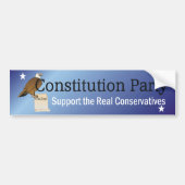 Constitutionele Partij t-shirt Bumpersticker (Voorkant)