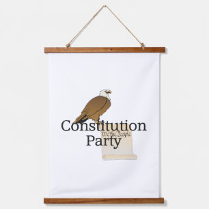 Constitutionele Partij t-shirt Hangend Wandkleed