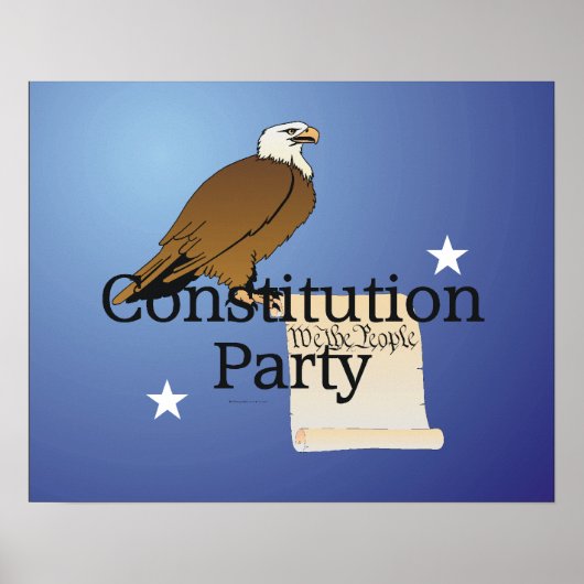Constitutionele Partij t-shirt Poster (Voorkant)